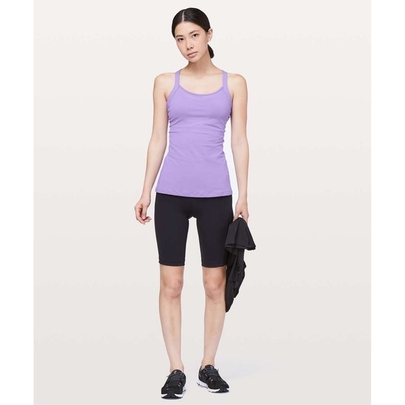 S017 Lululemon Rally Your Heart Tank - Enchanted Iris/Dark Court Purple - Picture 6 of 12